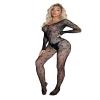 V-Ting Sexy Moon Lingerie for Women Set Seamless Bodystocking Catsuit Open Women Fishnet Bodysuit Tights Underwear Negligees Lingerie Sleepwear Crotch Open for Sex, Black Moon, Small-Large view 1