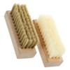 NIYANGLE Wood Handle Shoe Washing Brush Set 2pcs with Hard Nano Bristles and Soft Pp Bristles for Household Cleaning, Portable Multi-function Laundry and Outdoor Scrubbing Brushes view 1