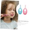 Vaguelly 2pcs Boys and Girls Toothbrush Soft Brush Manual Boy Girl Toothbrush Travel Portable for Toddlers Daily Use view 4
