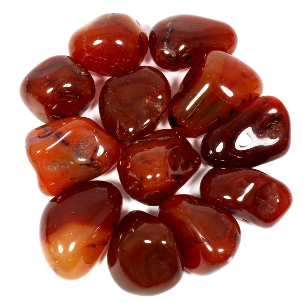 Carnelian Polished Tumblestone Healing Crystals Crystal Only