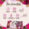 Squirrel Sisters Peanut Raspberry Snack Bars 12 x 40 Gm- No Added Sugar, Vegan, Gluten-Free Nutrition Bars, Plant-based Healthy Snacks for Adults and Kids view 4