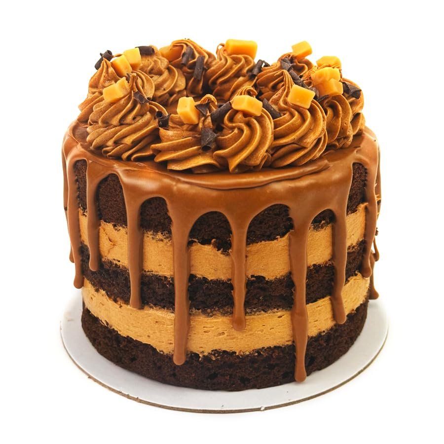Chocolate & Caramel Bento Cake - 5inch | Limited Edition Bento | Indulgent Cake With 4-6 Portions | Sponge With Caramel Buttercream| Handcrafted By Bakerdays