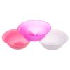 DONFAMDS 3pcs Round Plastic Wash Basin Portable Washing Basin for Bathrooms with Comfortable Cleansing Experience, Plastic Bowls for Laundry and Kitchen Use view 1