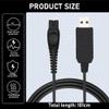 15 V USB Charger for Philips Norelco One Blade HQ8505 Series 3000 5000 7000 9000 QP6510 QP6620 MG5750 MG7790 Charging Cable for Philips Shaver Power Adapter Cord view 2