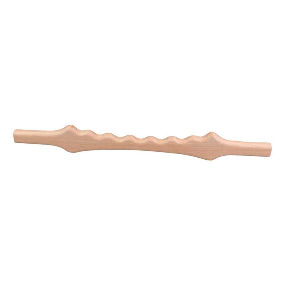 CALLARON Wooden Back Massage Stick, Body Massager with Teeth Design, Effective Massage and Blood Circulation Support, Home Use for Aged Users and Fitness Enthusiasts