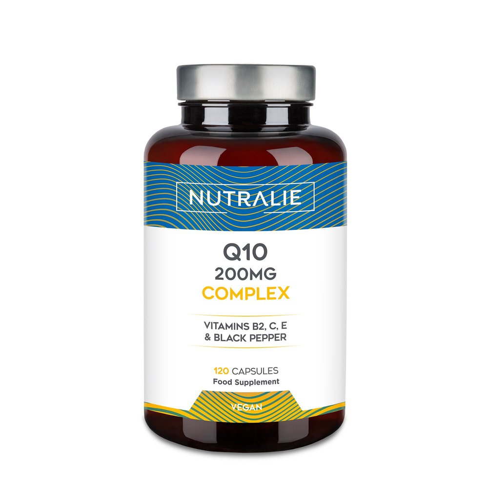 Coenzyme Q10 Complex 250mg - Vitamins C, E and B2 - with Black Pepper - 120 Capsules Coq10 - Ubiquinone Coenzyme Q10-120 Capsules Nutralie