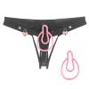 1 Set of 2 Men's Curved Fufu Clips + 1 Chastity Pants (Black, L) view 1
