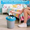 20L Bin Bags Small Colorful Food Waste Bags, Strong & Leakproof 5 Gallon Bin Liners for Kitchen, Bathroom & Office(Size 20-25 Litre, 100 Counts) view 2