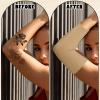 2 Pairs Nude Tattoo Cover Up Sleeve, Compression Tattoo Sleeves for Women and Men, Forearm Tattoo Cover Up Sleeve to Arm view 4