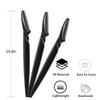 18pcs Dermaplaning Blades For Face - Face Razors for Women, Eyebrow Razor & Facial Hair Remover, Exfoliates Facial Skin, Eyebrow Shaper, Dermaplaning Tool for Women and Men (Black) view 2