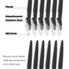 18pcs Dermaplaning Blades For Face - Face Razors for Women, Eyebrow Razor & Facial Hair Remover, Exfoliates Facial Skin, Eyebrow Shaper, Dermaplaning Tool for Women and Men (Black) view 4