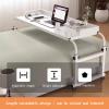 Bedtable Mobile Overbed Table,Bedside Table Adjustable Height And Length Standing King Size Portable Desk With Castor Wheels Food Tray Desk view 4