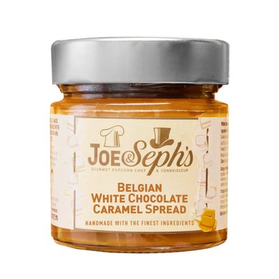 Joe & Sephs White Chocolate Caramel Sauce (1x230g) | Smooth Gourmet Dessert Topping & Sweet Indulgent Treat