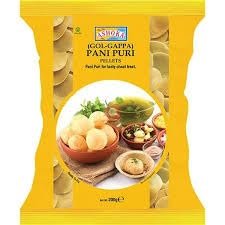 Ashoka Pani Puri Pellets 200g - Ready-to-Fry Dry GOL Gappa Pani Puris and Delicious Pani Puri Crisps Fryums (Pack of 1)