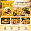 Ashoka Pani Puri Pellets 200g - Ready-to-Fry Dry GOL Gappa Pani Puris and Delicious Pani Puri Crisps Fryums (Pack of 1) view 2