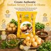 Ashoka Pani Puri Pellets 200g - Ready-to-Fry Dry GOL Gappa Pani Puris and Delicious Pani Puri Crisps Fryums (Pack of 1) view 3