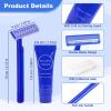 30Pack Travel Razor with Shaving Cream, 0.34oz Smooth Shaving Cream for Men, Disposable Double Blade Razor Suitable for Travel, Business, Guests, Hotels, Charity (Blue) view 2