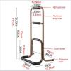 Safety Hand Rail Bedside for Elderly with Floor Support Standing Bar Handle Ideal for Seniors and Pregnant Patients view 2