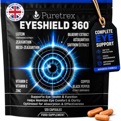 Puretrex Eyeshield 360 Eye Supplements, 120 Vegan Capsules, Extract
