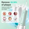 BarberBoss Water Flosser, Cordless Electric Tooth Flosser, 5 Pressure Modes, IPX8 Waterproof Dental Flosser, Portable Oral Irrigator for Gum Care, Teeth Cleaning kit (Pastel Green) view 2