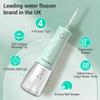 BarberBoss Water Flosser, Cordless Electric Tooth Flosser, 5 Pressure Modes, IPX8 Waterproof Dental Flosser, Portable Oral Irrigator for Gum Care, Teeth Cleaning kit (Pastel Green) view 3