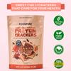 FOODHAK Sweet Chilli Beetroot Protein Gluten Free Crackers | 10 x 100g view 2