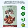 FOODHAKS Sweet Beetroot Protein Gluten Free Crackers | Pack of 10 x 100g view 3