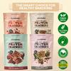 FOODHAK Crackers (Sweet & Sweet Chilli beetroot, Rosemary & Garlic, Seeded Omega & Millet) Variety pack, low carb crackers, low carb snack, high fibre & gluten free (8 x 100g Packs). no carbs no sugar view 2