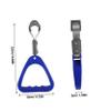 JECOMPRIS Subway Handrail Grip Assist Handle for Public Transport Blue Triangle Ring Vehicle Support Handle Mobility Aid for Disabled Seniors and Elderly Passengers view 2