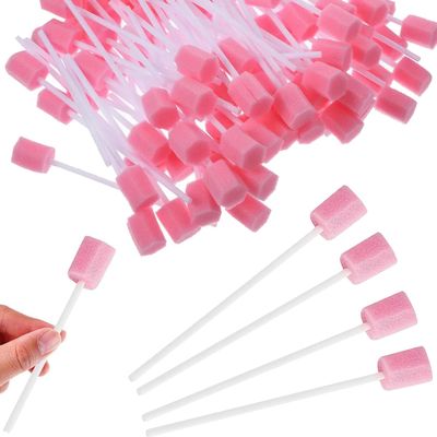50 Pcs Oral Care Swabs Soft Mouth Swabs for Elderly, Hospital, and End of Life Care Treated Foam Swabs for Gentle Cleaning & Oral Hygiene