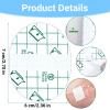 100Pcs Tattoo Aftercare Waterproof Bandage, Oval Self-Adhesive Transparent Film Dressing Cover Second Skin Tattoo Cover Up, Protective Tattoo Wrap for Wound Dressing, Swimming, Shower 2.3 Inch view 2