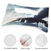 Airplane Tissue Box Cover Modern Decorative Tissue Holder PU Rectangular Storage Box Suitable for Dressing Tables Office Nightstand view 4
