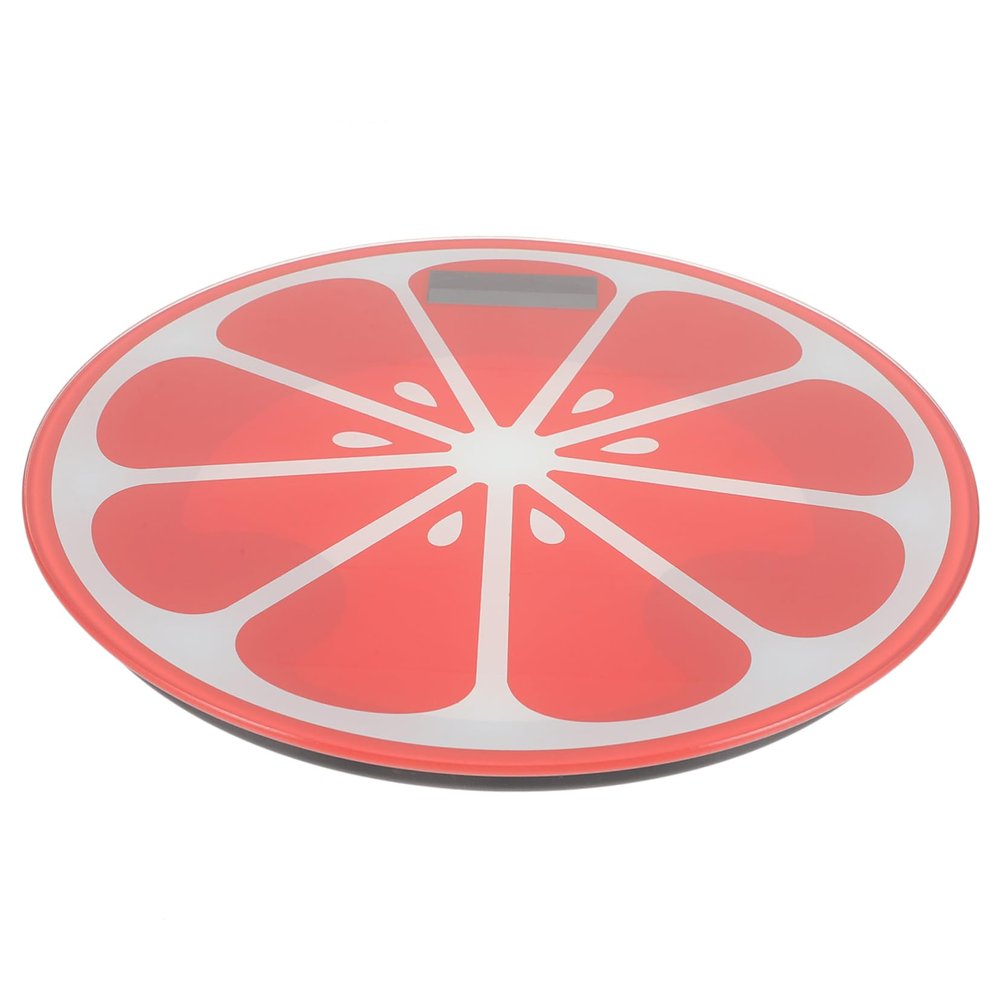 CALLARON Digital Watermelon Portable Weight Scale for Human Use Small Tempered Glass Body Weight Scale Non-skid Platform for Home and Travel