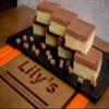 Chocolate Barfi Rich & Creamy Indian Sweet Made with Milk Powder & Milk Chocolate Fudge-Style Mithai Treat (6 Piece) view 1