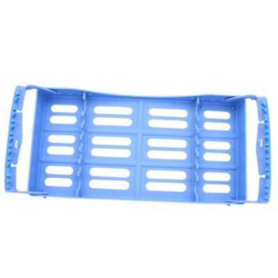 Ipetboom Oral Instrument Box Blue Dental Sterilising Tray for Tools Storage Plastic Sterilization Box Tray