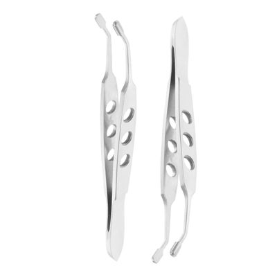 BESTYASH 2pcs Stainless Steel Meibomian Massage Expressor Eyelid Tweezers Lightweight Portable Design for Professional Use and Beauty Salon Treatments