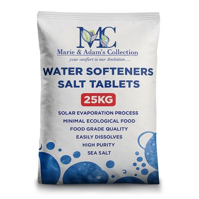 25 Kg Salt Tablets | Water Softener | Food Grade | Compatible to All Water Softner Machines 100% Genuine British water softener salt tablets 25kg, Salt Tablet 1 pack