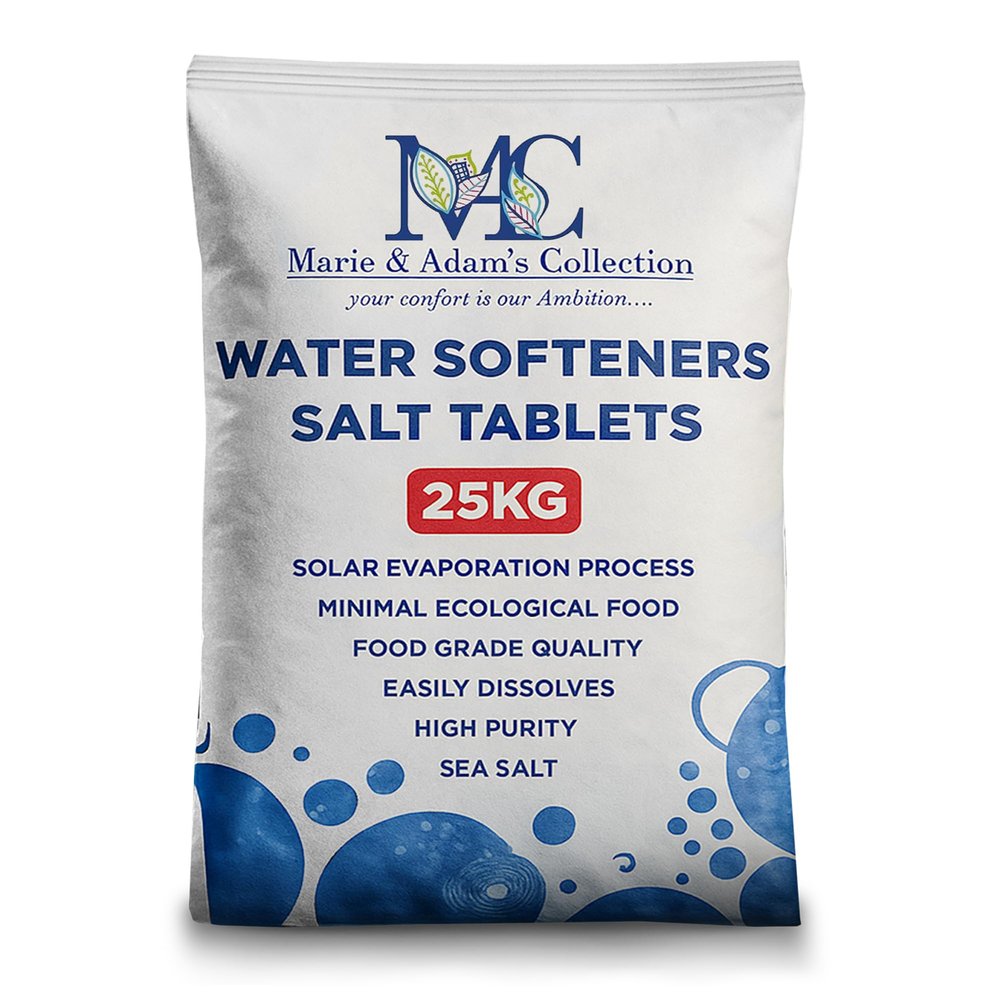 25 Kg Salt Tablets | Water Softener | Food Grade | Compatible to All Water Softner Machines 100% Genuine British water softener salt tablets 25kg, Salt Tablet 1 pack