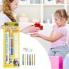 Growth Chart, Height Chart - Doodling Height Sticker - Wide Decorative Growth Measuring Tool for Nursery Bedroom Classroom Playroom view 3