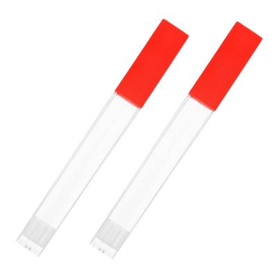 CALLARON 2pcs Plastic Thermometer Case for Adults and Needle Tools, Easy to Carry Protective Storage Tubes with Sleek and Stylish Design, for Home and Hospital Use
