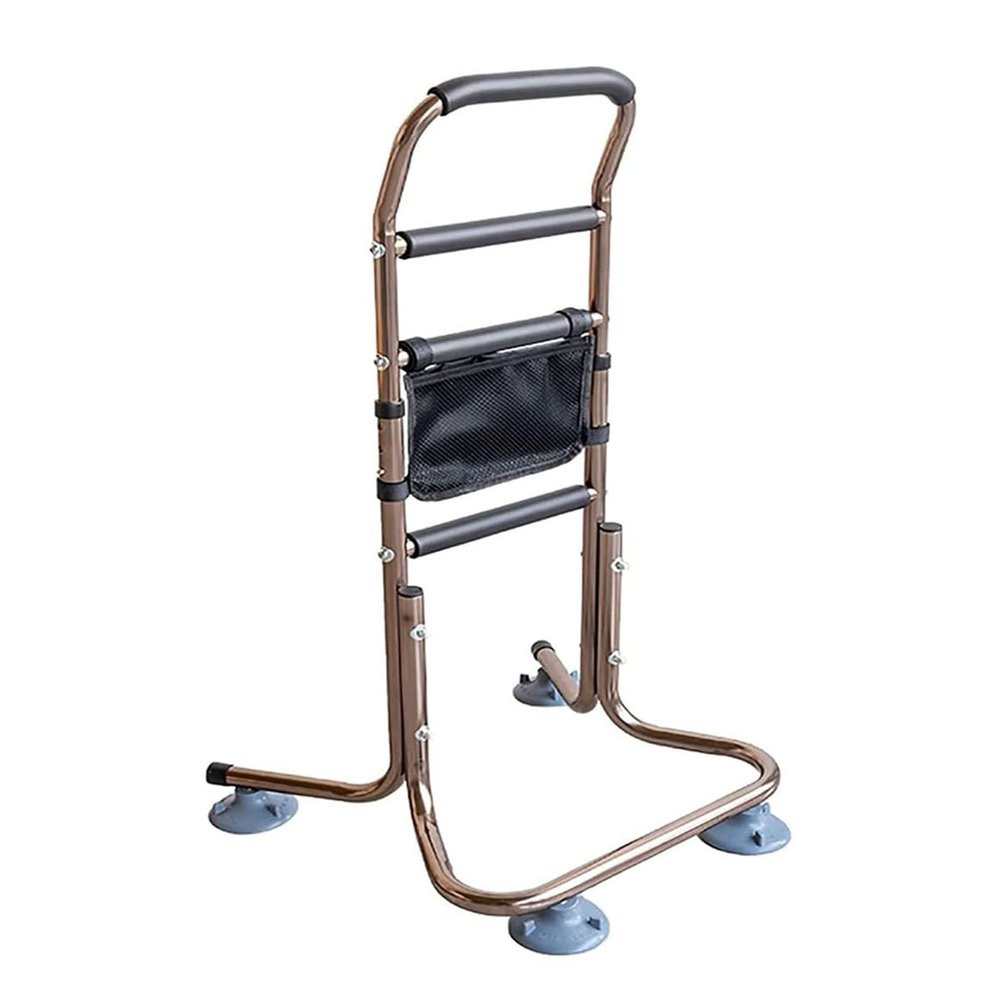 Standing Aid Support Frame with 4 Handles, Adjustable Height Safety Hand Rails for Mobility & Daily Living Aids