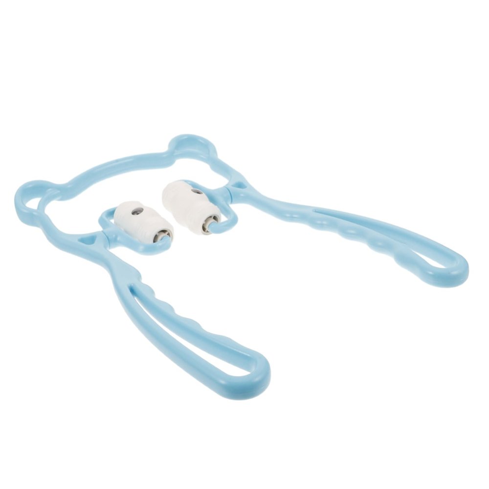 NIYANGLE Back and Neck Massager Heat TPR and Pp Material Ergonomic Neck Roller for Home Use
