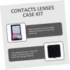 BESTYASH 3sets Eye Contact Companion Box Travel Cases for Contacts Storage Holder Mirror for Halloween view 4