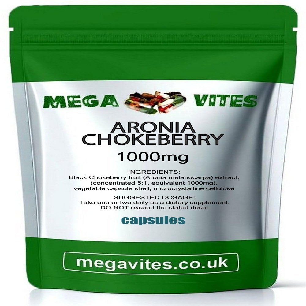 ARONIA Chokeberry Capsules 1000mg x 120 - MEGAVITES AMINOLAB