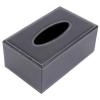 Didiseaon 1 PC Box Tissue Box Napkin Container Tissues Cube Boxes for Covers Paper Towels Tissue Holder Black Leather view 1