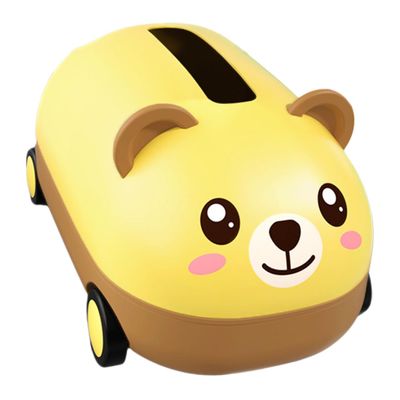 ABOOFAN Cartoon Car Tissue Box Holder Cute Car Shape Tissue Dispenser for Home Office Desktop Decoration Use