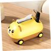 ABOOFAN Cartoon Car Tissue Box Holder Cute Car Shape Tissue Dispenser for Home Office Desktop Decoration Use view 3