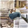 ZZYK Blue,60x180cm/23.6x70.8in,Classic Beauty Massage Bed Cover,Massage Couch Cover,All-Round Massage Bed Sheets Reusable SPA Massage Table Skirt Suitable for Salons And Therapists view 3