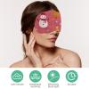 2 Piece Sleep Mask for Side Sleeper Men Women, Merry Christmas Snowman Snowflake Light Blocking Eye Mask Cover Eyeshade with Adjustable Strap, Night Blindfold view 4