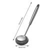 304 Stainless Steel Scrubber with Long Handle - Non-Scratch & Hollow Core Design (Dishwasher-Safe, Heavy-Duty for Pots/Pans) (B) view 2